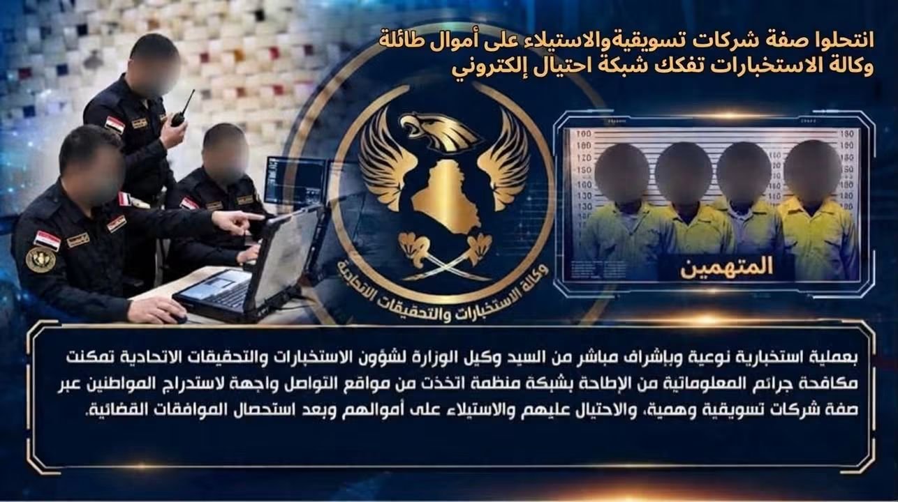 القبض على 4 متهمين بتهمة إدارة شبكة احتيال إلكتروني تستدرج المواطنين بعمليات بيع وهمية