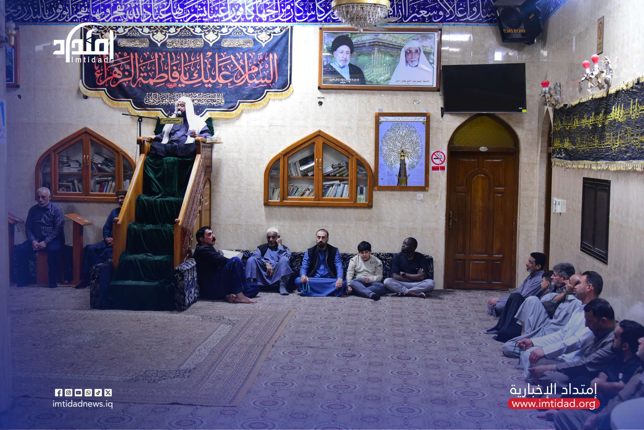 Commemoration of the Martyrdom of Lady Khadija (PBUH) Held at Al-Jawadain Hussainiya with Wide Attendance